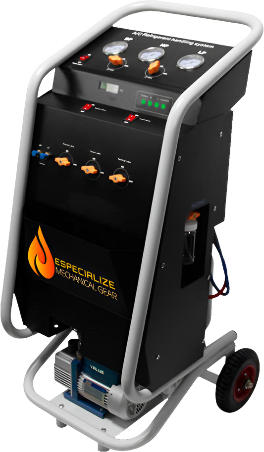 Complete workshop AC machine recover, vacuum and recharge