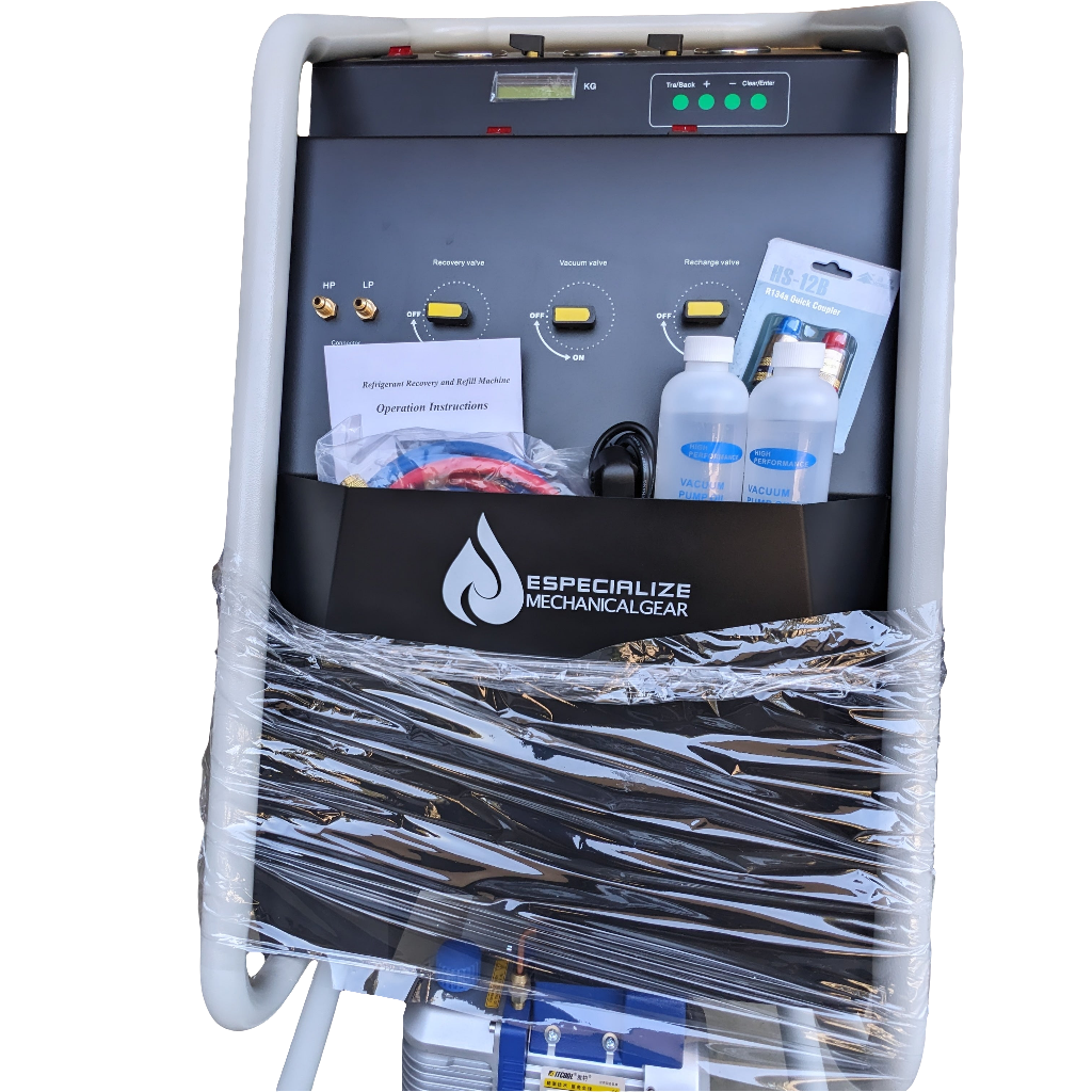 Complete workshop AC machine recover, vacuum and recharge