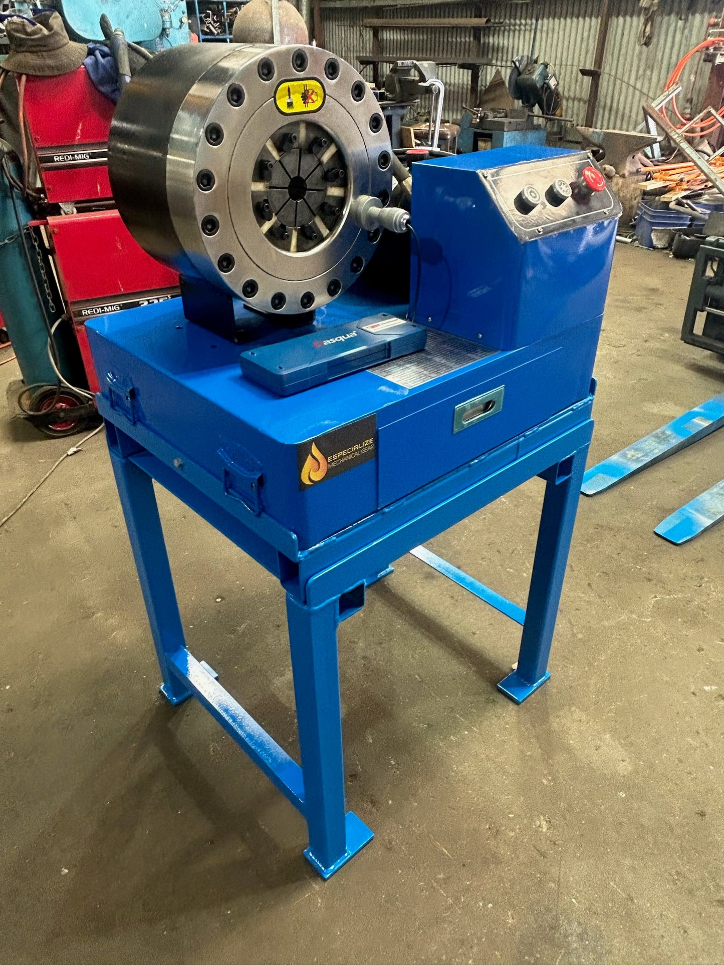 2 inch electric hydraulic 12v/24v portable hose crimper